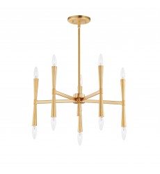 Rome 10-Light Chandelier-(24625SBR)-Maxim Rome 10-Light Chandelier-(24625SBR)-Maxim