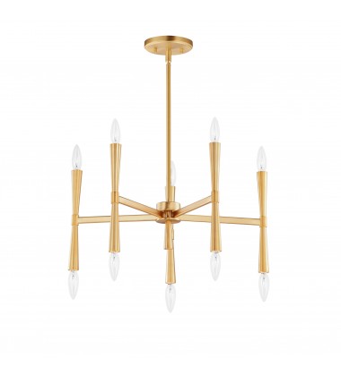  Rome 10-Light Chandelier-(24625SBR)-Maxim