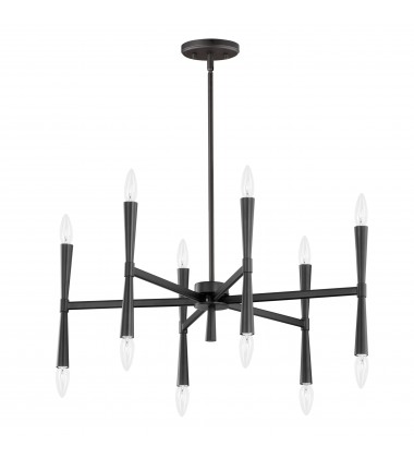  Rome 12-Light Chandelier-(24626BK)-Maxim