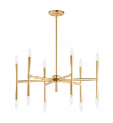 Rome 12-Light Chandelier-(24626SBR)-Maxim Rome 12-Light Chandelier-(24626SBR)-Maxim