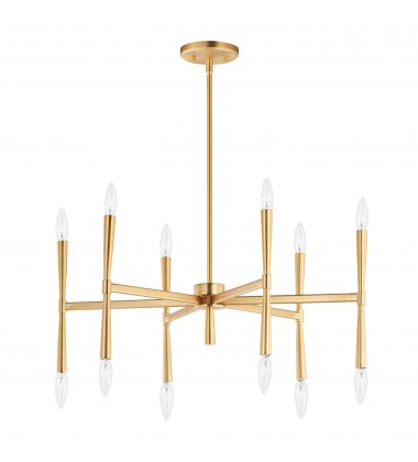  Rome 12-Light Chandelier-(24626SBR)-Maxim