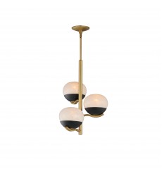 Lucerne 3-Light Chandelier-(24643MRBKNAB)-Maxim Lucerne 3-Light Chandelier-(24643MRBKNAB)-Maxim