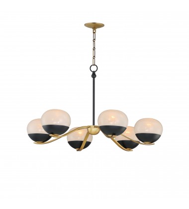  Lucerne 6-Light Chandelier-(24646MRBKNAB)-Maxim