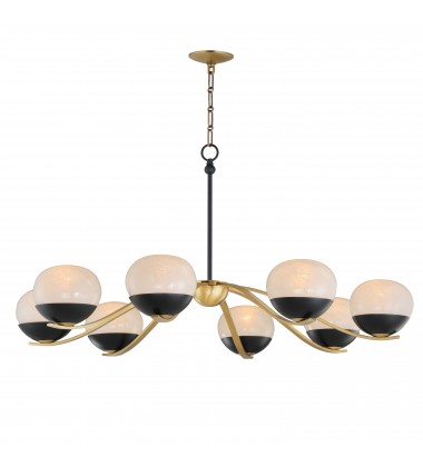  Lucerne 8-Light Chandelier-(24648MRBKNAB)-Maxim