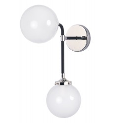 Atom 2-Light Wall Sconce-(24722WTBKPN)-Maxim  Atom 2-Light Wall Sconce-(24722WTBKPN)-Maxim