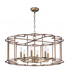  Helix 6-Light Chandelier-(24735BZF)-Maxim