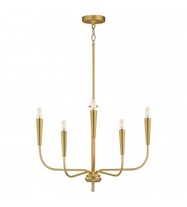  Vela 5-Light Chandelier-(24815SBR)-Maxim