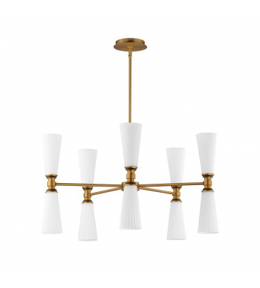  Krevat 10-Light Chandelier-(24825SWBKNAB)-Maxim