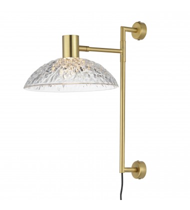 Metropolis 1-Light Pin-Up LED Sconce-(24980TCSBR)-Maxim  Metropolis 1-Light Pin-Up LED Sconce-(24980TCSBR)-Maxim