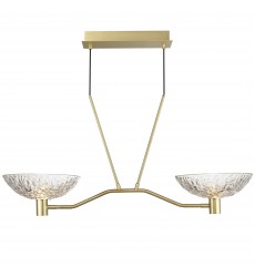 Metropolis 2-Light Linear LED Pendant-(24982TCSBR)-Maxim  Metropolis 2-Light Linear LED Pendant-(24982TCSBR)-Maxim