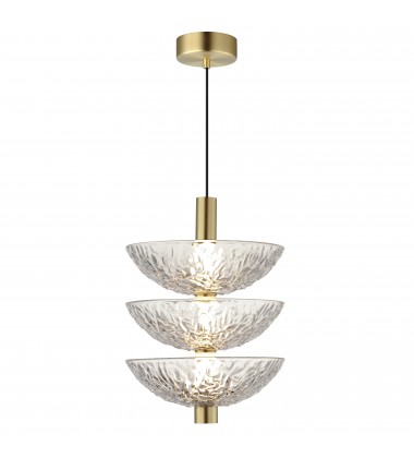 Metropolis 3-Light LED Pendant-(24983TCSBR)-Maxim  Metropolis 3-Light LED Pendant-(24983TCSBR)-Maxim
