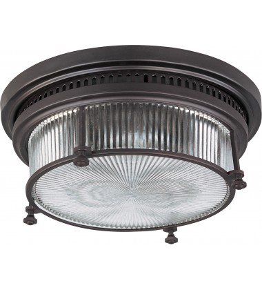  Hi-Bay 2-Light Flush Mount-(25000CLBZ)-Maxim