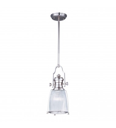  Hi-Bay 1-Light Pendant-(25002CLSN)-Maxim