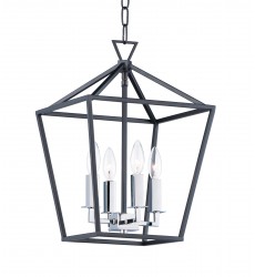  Abode 4-Light Small Chandelier-(25152TXBPN)-Maxim