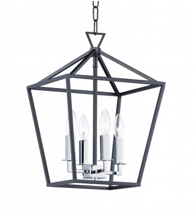 Abode 4-Light Small Chandelier-(25152TXBPN)-Maxim  Abode 4-Light Small Chandelier-(25152TXBPN)-Maxim