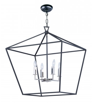 Abode 4-Light Chandelier-(25155TXBPN)-Maxim  Abode 4-Light Chandelier-(25155TXBPN)-Maxim