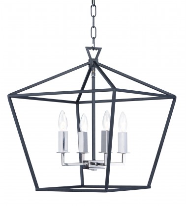 Abode 4-Light Chandelier-(25156TXBPN)-Maxim  Abode 4-Light Chandelier-(25156TXBPN)-Maxim