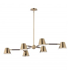 Carlo 6-Light LED Chandelier-(25176DBZHR)-Maxim Carlo 6-Light LED Chandelier-(25176DBZHR)-Maxim