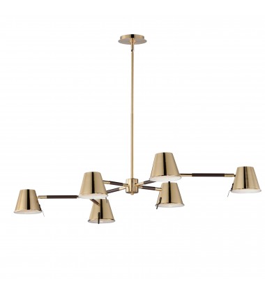 Carlo 6-Light LED Chandelier-(25176DBZHR)-Maxim Carlo 6-Light LED Chandelier-(25176DBZHR)-Maxim