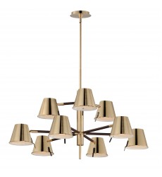 Carlo 9-Light LED Chandelier-(25179DBZHR)-Maxim Carlo 9-Light LED Chandelier-(25179DBZHR)-Maxim