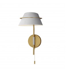 Lucas Single Sconce with Switch-(25220LFGNAB)-Maxim  Lucas Single Sconce with Switch-(25220LFGNAB)-Maxim