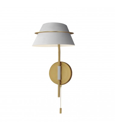 Lucas Single Sconce with Switch-(25220LFGNAB)-Maxim  Lucas Single Sconce with Switch-(25220LFGNAB)-Maxim