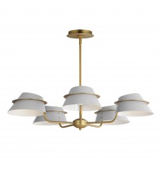 Lucas 5-Light Chandelier-(25225LFGNAB)-Maxim  Lucas 5-Light Chandelier-(25225LFGNAB)-Maxim