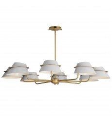 Lucas 8-Light Chandelier-(25228LFGNAB)-Maxim  Lucas 8-Light Chandelier-(25228LFGNAB)-Maxim