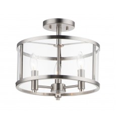  Sentinel 3-Light Semi Flush-(25250CLSN)-Maxim