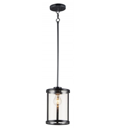  Sentinel 1-Light Mini Pendant-(25252CLBK)-Maxim