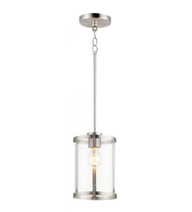  Sentinel 1-Light Mini Pendant-(25252CLSN)-Maxim