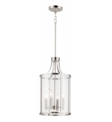  Sentinel 4-Light Pendant-(25253CLSN)-Maxim