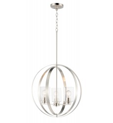  Sentinel 3-Light Pendant-(25254CLSN)-Maxim