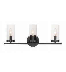  Sentinel 3-Light Bath Vanity-(25257CLBK)-Maxim
