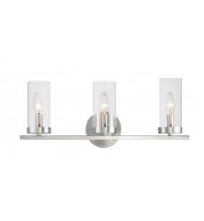  Sentinel 3-Light Bath Vanity-(25257CLSN)-Maxim