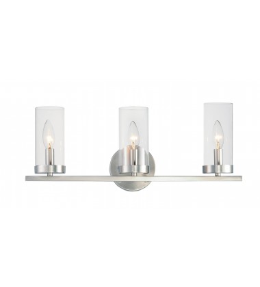  Sentinel 3-Light Bath Vanity-(25257CLSN)-Maxim