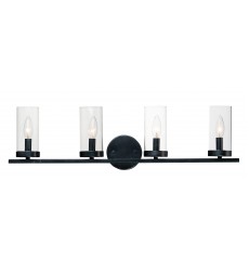  Sentinel 4-Light Bath Vanity-(25258CLBK)-Maxim