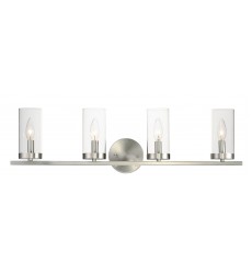  Sentinel 4-Light Bath Vanity-(25258CLSN)-Maxim