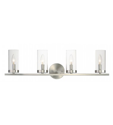  Sentinel 4-Light Bath Vanity-(25258CLSN)-Maxim
