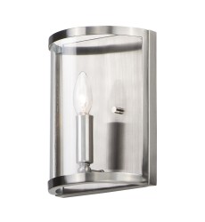  Sentinel 1-Light Wall Sconce-(25259CLSN)-Maxim
