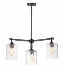  Stonehenge 3-Light Chandelier-(25273SSBZ)-Maxim