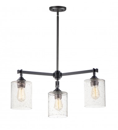  Stonehenge 3-Light Chandelier-(25273SSBZ)-Maxim