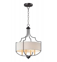 Savant 4-Light Chandelier-(25284WLBZAB)-Maxim  Savant 4-Light Chandelier-(25284WLBZAB)-Maxim