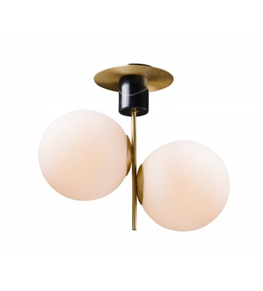  Vesper 2-Light Semi-Flush-(26032SWSBRBK)-Maxim