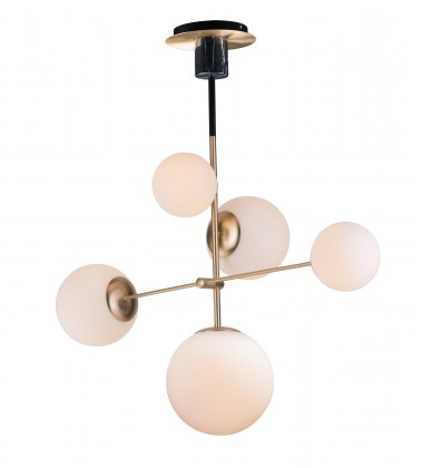  Vesper 5-Light Pendant-(26037SWSBRBK)-Maxim
