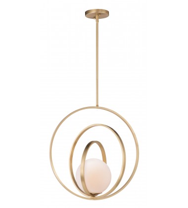  Coronet 1-Light Pendant-(26056SWSBR)-Maxim