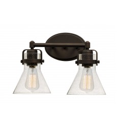 Seafarer 2-Light Bath Vanity With Bulbs-(26112CDOI/BUL)-Maxim Seafarer 2-Light Bath Vanity With Bulbs-(26112CDOI/BUL)-Maxim