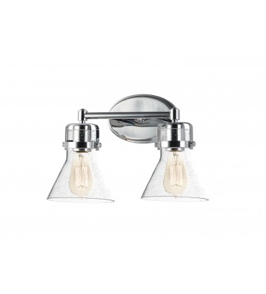  Seafarer 2-Light Bath Vanity With Bulbs-(26112CDPC/BUL)-Maxim
