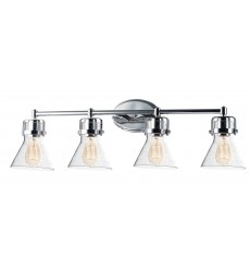 Seafarer 4-Light Bath Vanity With Bulbs-(26114CDPC/BUL)-Maxim Seafarer 4-Light Bath Vanity With Bulbs-(26114CDPC/BUL)-Maxim