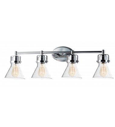  Seafarer 4-Light Bath Vanity With Bulbs-(26114CDPC/BUL)-Maxim